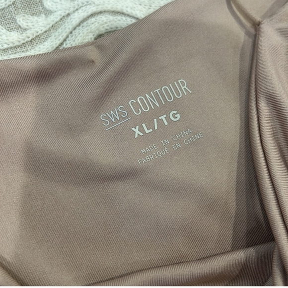 SWS Contour-Pink/Mauve Skinny Strap Thong Bodysuit- XL - Picture 2 of 3